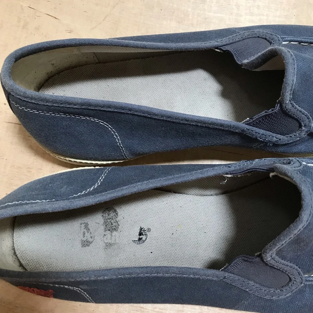 Timberland 1973 Men’s Blue Canvas Slip-On Loafers Size 10.5